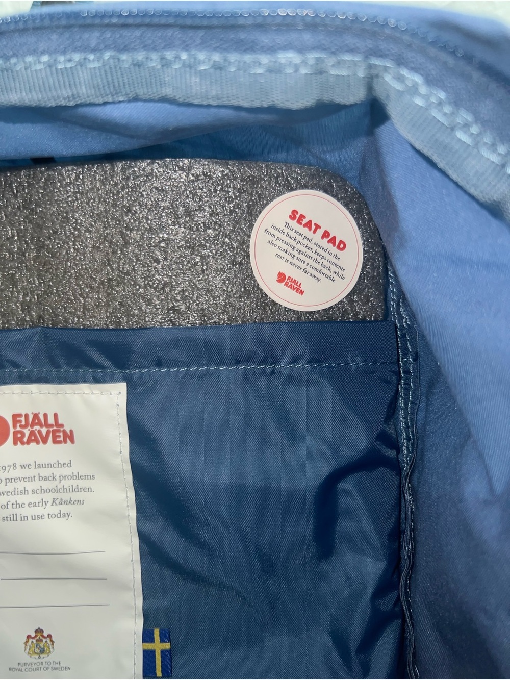 Fjallraven Kånken Original Backpack - Blue Ridge - Picture 8 of 10
